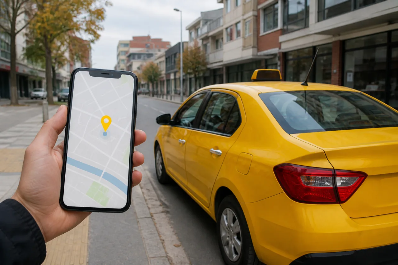 Çorlu’da sarı taksi için telefondan konum paylaşımı